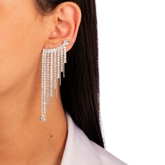 Brinco Ear Cuff Franja Zircônia - comprar online