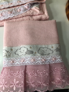 kit de toalhas rosa - comprar online