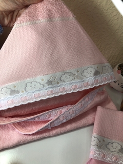 kit de toalhas rosa na internet