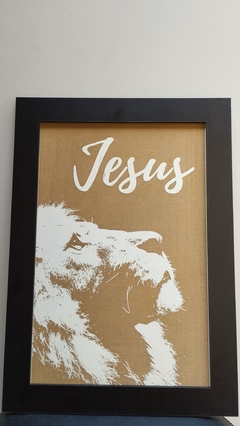 QUADRO JESUS EM MDF 35X49 na internet