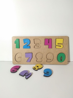 BRINQUEDO EDUCATIVO NUMERAIS COLORIDO MDF 15X30 na internet