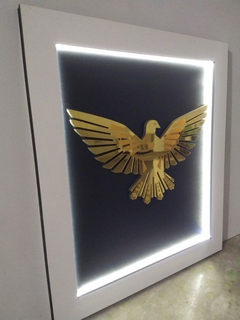 QUADRO ESPIRITO SANTO LED 55X50 MDF - Infinity Laser