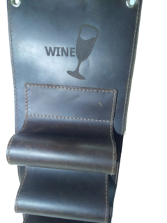 ADEGA DE VINHO DE COURO 66X21 CM - Infinity Laser