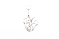 KIT 50 CHAVEIROS MICKEY/MINNIE MDF 3MM BRANCO - Infinity Laser