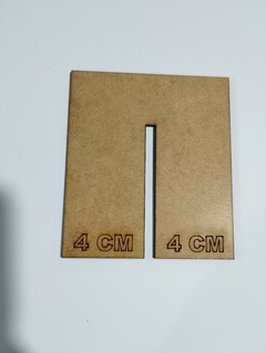 GABARITO PARA LACO KIT 2,5 AO 6 CM MDF CRU 3 MM