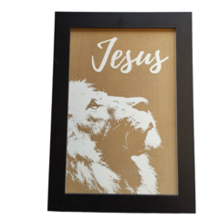 QUADRO JESUS EM MDF 35X49