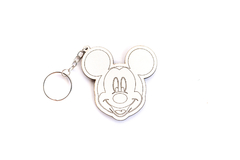 KIT 50 CHAVEIROS MICKEY/MINNIE MDF 3MM BRANCO na internet