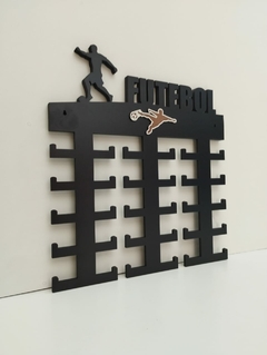 PORTA MEDALHAS FUTEBOL 35X40 MDF PRETO 6 MM na internet