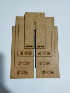 GABARITO PARA LACO KIT 2,5 AO 6 CM MDF CRU 3 MM - Infinity Laser