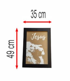 QUADRO JESUS EM MDF 35X49 - comprar online