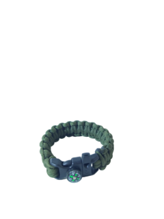 PULSEIRA PARACORD BUSSOLA VERDE