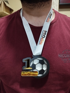 Imagem do MEDALHA 10 UNID MDF/ACRILICO 10CM - FITA PERSONALIZADA