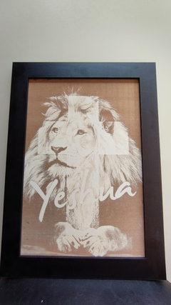 QUADRO YESHUA EM MDF 33CMX46CM na internet