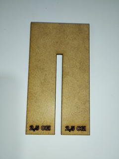 GABARITO PARA LACO KIT 2,5 AO 6 CM MDF CRU 3 MM - comprar online