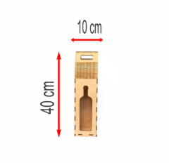 PORTA VINHO C/ ALCA EM MDF 3MM CRU - comprar online