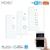 MOES - Apagador Inteligente Blanco Touch Pared Wifi 1, 2, 3 o 4 Botones (Requiere Neutro)