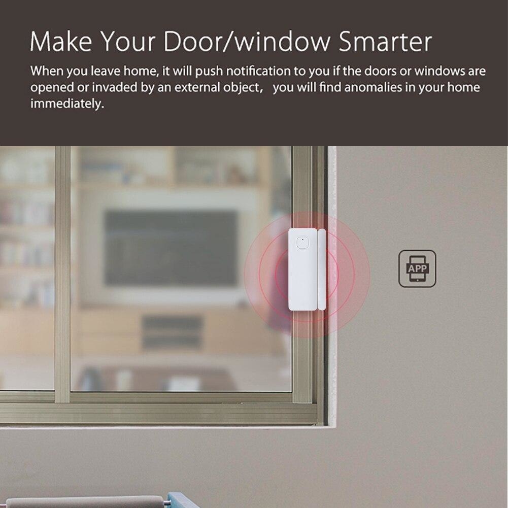 Sensor de puerta WiFi, sensor de contacto de ventana inteligente