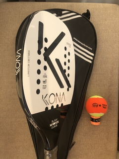 Raquete BT Kona Maddox Black White 2024 + Grip + Bola BT