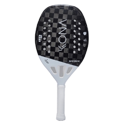 Raquete de Beach Tennis Kona Maverick White Carbono 18k 2023 + 01 Grip + 01 Bola BT - loja online