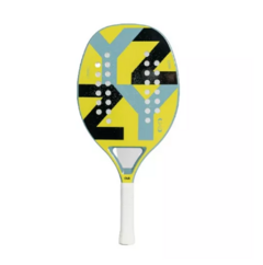 Raquete de Beach Tennis Yzzy 048 Yellow Carbon + Brindes - Raquetes Usadas BT