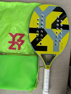 Raquete de Beach Tennis Yzzy 048 Yellow Carbon + Brindes - comprar online