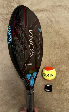 Raquete BT Kona Thunder Black 2024 + Grip + Bola BT - loja online