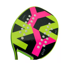 Raquete de Beach Tennis Yzzy 048 Green Carbon + Brindes - Raquetes Usadas BT