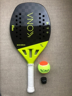 Raquete de Beach Tennis Kona Maverick Lemon Carbono 18k 2023 + 01 Grip + 01 Bola BT - comprar online