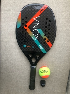 Raquete de Beach Tennis Kona K-Doze Degrade Carbono 12k 2023 + 01 Grip + 01 Bola BT - comprar online