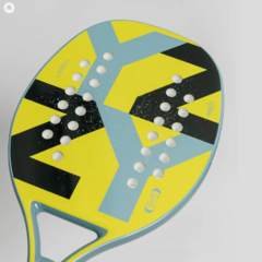 Raquete de Beach Tennis Yzzy 048 Yellow Carbon + Brindes - loja online