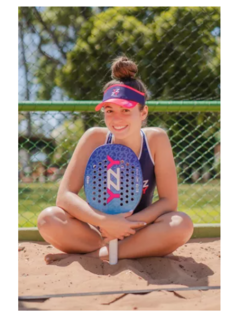 Raquete de Beach Tennis Yzzy Friends Blue Carbon + 01 Grip + 01 Bola BT - comprar online