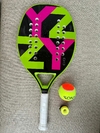 Raquete de Beach Tennis Yzzy 048 Green Carbon + Brindes