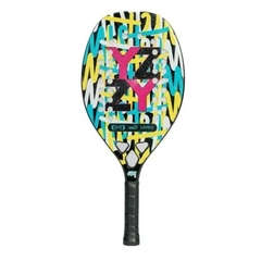 Raquete de Beach Tennis Yzzy Misty Black Carbon + 01 Grip + 01 Bola BT