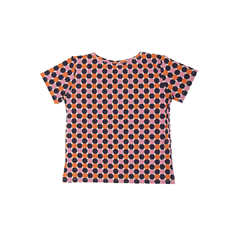 Blusa com manga bolas rosa, azul e laranja - comprar online