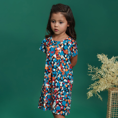 Vestido Infantil Trapézio Bolinhas - comprar online