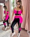 LEGGING BRITNEY - PRETO/ROSA PINK G