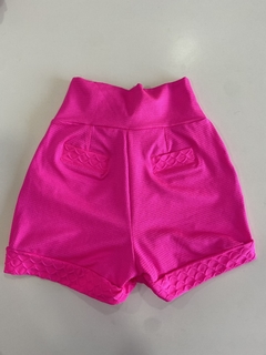 SHORT CHE VRY ILHÓS POLIAMIDA - ROSA NEON P - Tok rosa