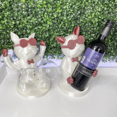 Kit Dogs Porta Taças e Porta Vinho 3D Roaz Creative - Roaz Creative