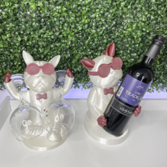 Kit Dogs Porta Taças e Porta Vinho 3D Roaz Creative na internet