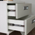 Mesa Cabeceira 45x40cm Branco 2 Gavetas Argila - comprar online