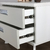 Mesa Cabeceira 60x40cm Branco 2 Gavetas Argila - comprar online