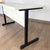 Mesa Escritório 130x60cm Argila Pé i50 Preto - comprar online