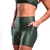 Shorts Run com bolsos verde croco