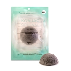 Esponja Facial con Cenizas Activas de Bambú Natural - ACNE -