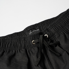 Short Lino Nero - Le Scogliere