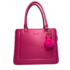 Bolsa media com pompom pink - loja online