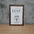 Quadro Decorativo Love Potinho De Coração Com Moldura Sem Vidro PRO0001