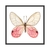 Quadro Decorativo Borboleta Rosa E Nude Composição ANIB013