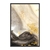 Quadro Decorativo Abstrato Mesclado Detalhe Dourado ABS571