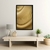 Quadro Decorativo Abstrato Texturizado Dourado ABS060